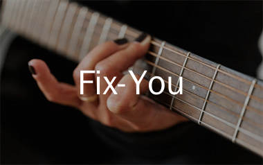 Fix You吉他谱_Coldplay_C调吉他六线谱_弹唱教学视频