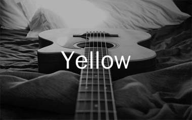 Yellow吉他谱_Coldplay_C调扫弦版吉他谱_弹唱六线谱