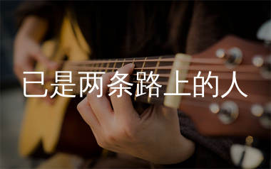 已是两条路上的人吉他谱_赵雷_E调吉他谱_弹唱六线谱