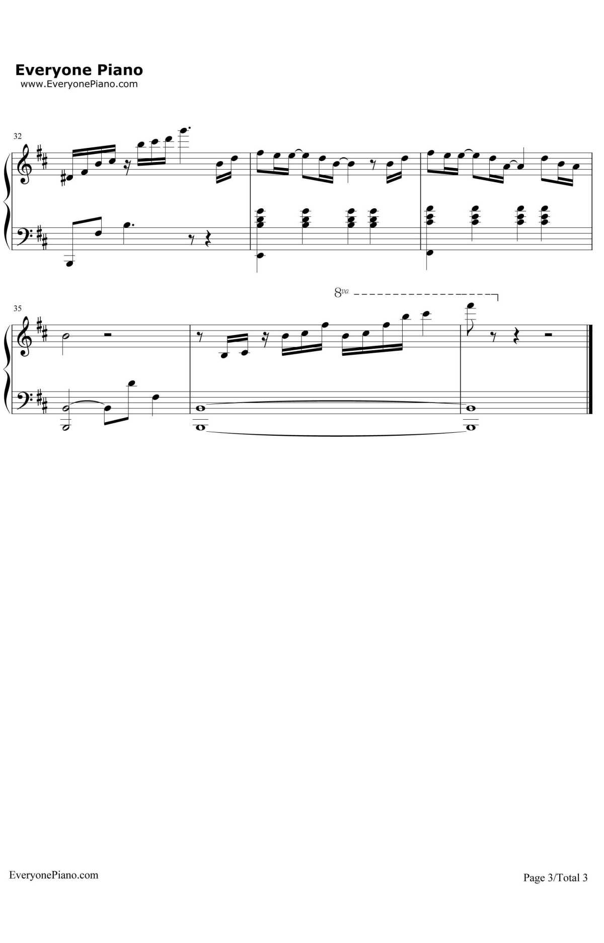 钢琴谱3