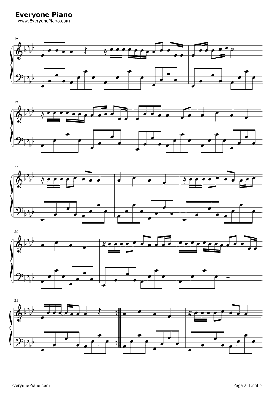钢琴谱2