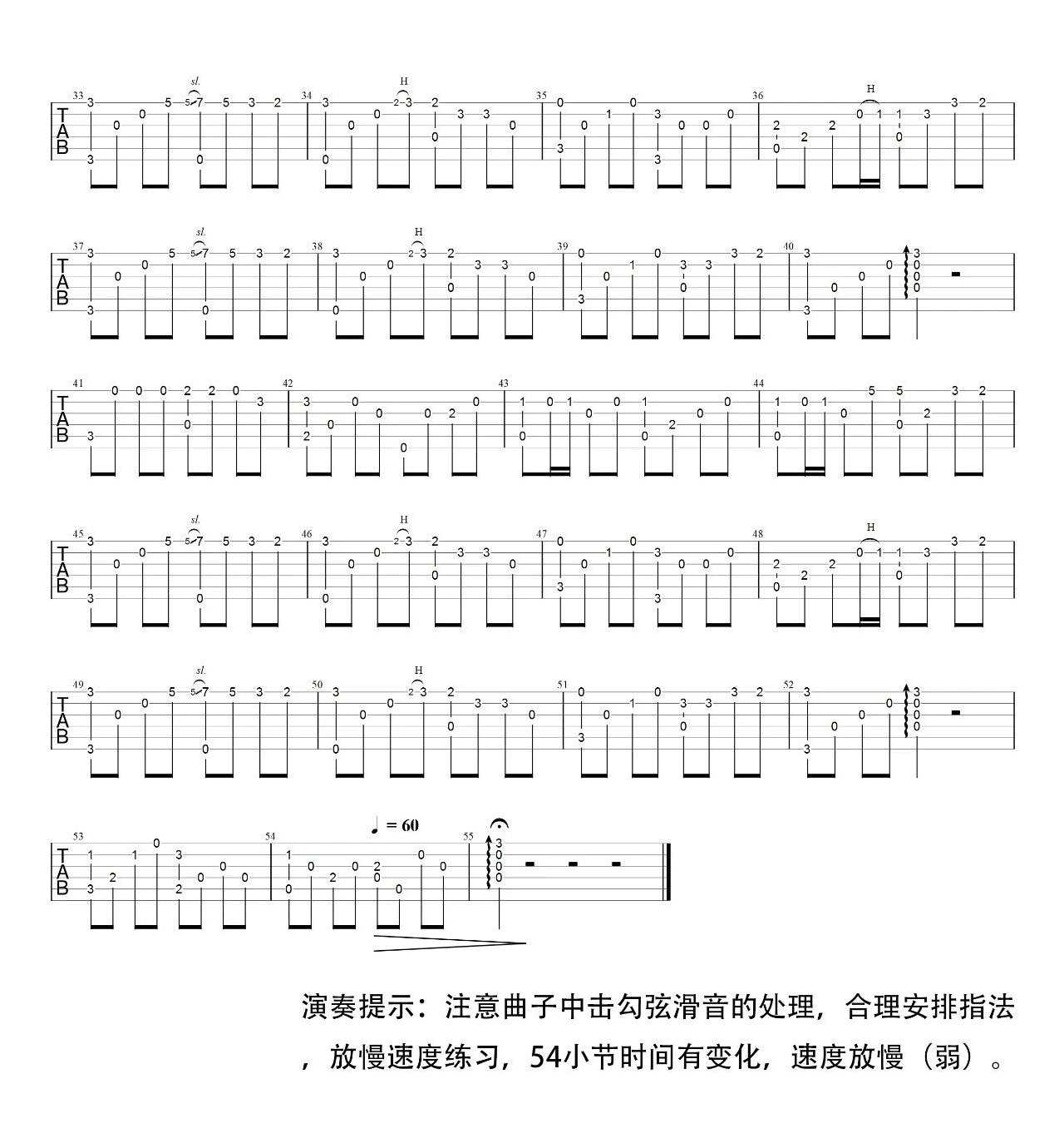 挥着翅膀的女孩指弹吉他谱2-容祖儿